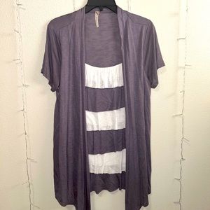 Andrea Missy Ruffled Layered Cardigan Top